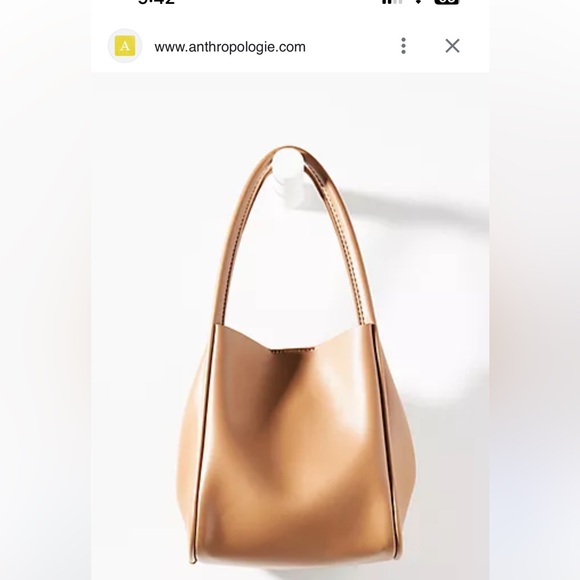 Anthropologie Handbags - Anthropologie the hollace mini edition Tan Leather Women's Bag